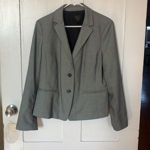 Ann Taylor Black and White Patterned Blazer